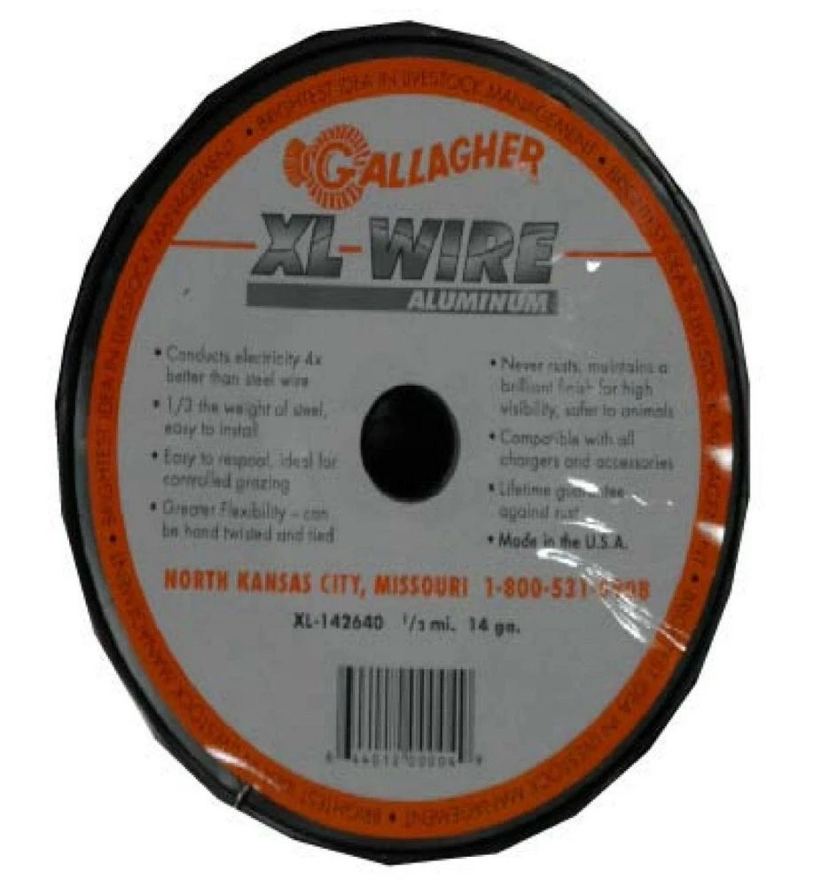 Gallagher Aluminum Wire – 14 Ga 2637′ #AXL142640 3 Gallagher Aluminum Wire – 14 Ga 2637′ #AXL142640