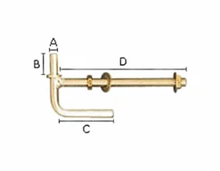 Gallagher Lock Thru Post Gate Hanger – 14″ #F0046U