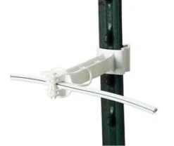Gallagher HD T-Post 5″ Offset Insulator – White #G650134