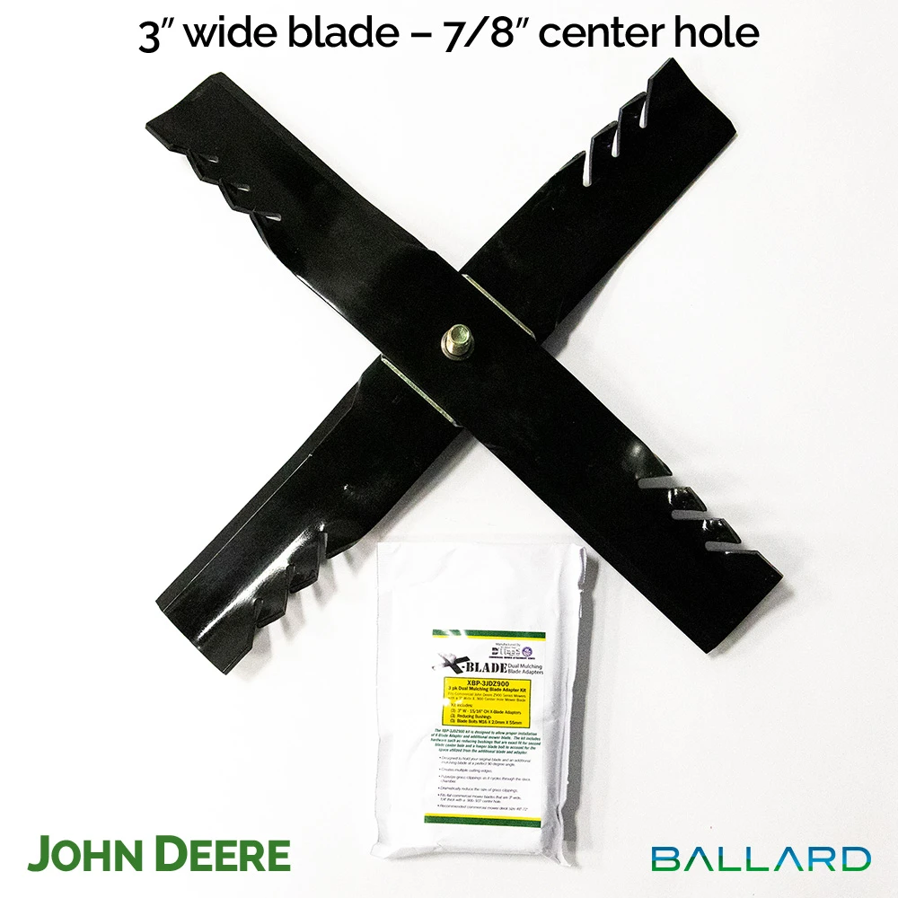 Ballard X-Blade Adapter Kit 3″ W X 15/16″ Center Hole 3-PK (1 Mower) #XBJD-1 3 Ballard X-Blade Adapter Kit 3″ W X 15/16″ Center Hole 3-PK (1 Mower) #XBJD-1