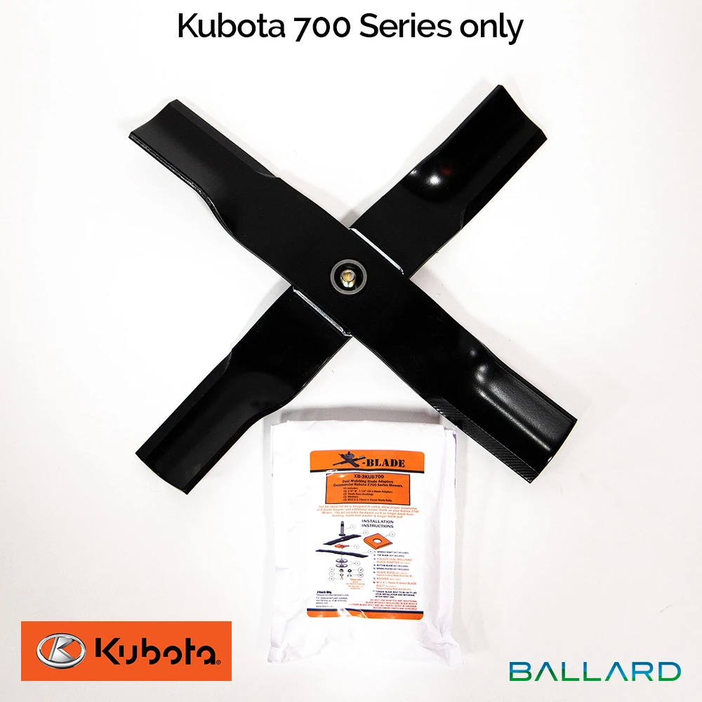 Ballard X-Blade Adapter Kit 2-1/2″ W X 1-1/8″ Center Hole 3-PK (1 Mower) #XBKUB-1 3 Ballard X-Blade Adapter Kit 2-1/2″ W X 1-1/8″ Center Hole 3-PK (1 Mower) #XBKUB-1