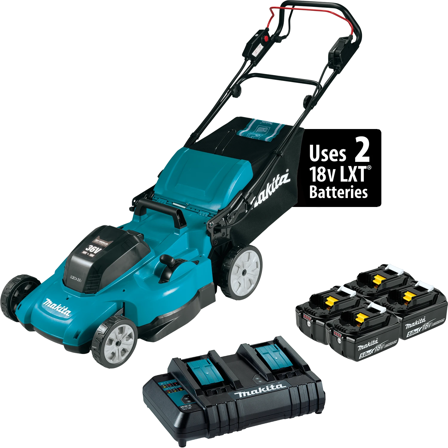 Makita 36V (18VX2) 21″ Self Propelled Walk Mower 3 Makita 36V (18VX2) 21″ Self Propelled Walk Mower