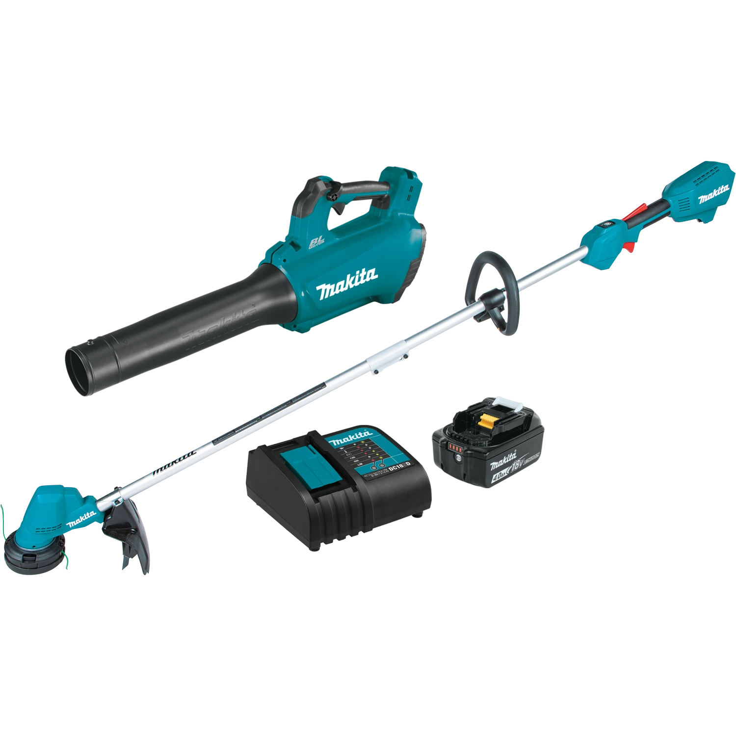 Makita 18V LXT String Trimmer/Blower Combo Kit #XT287SM1 3 Makita 18V LXT String Trimmer/Blower Combo Kit #XT287SM1